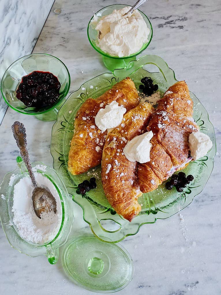 Berry-stuffed French toast recipe created by food photographer Kate O'Brien